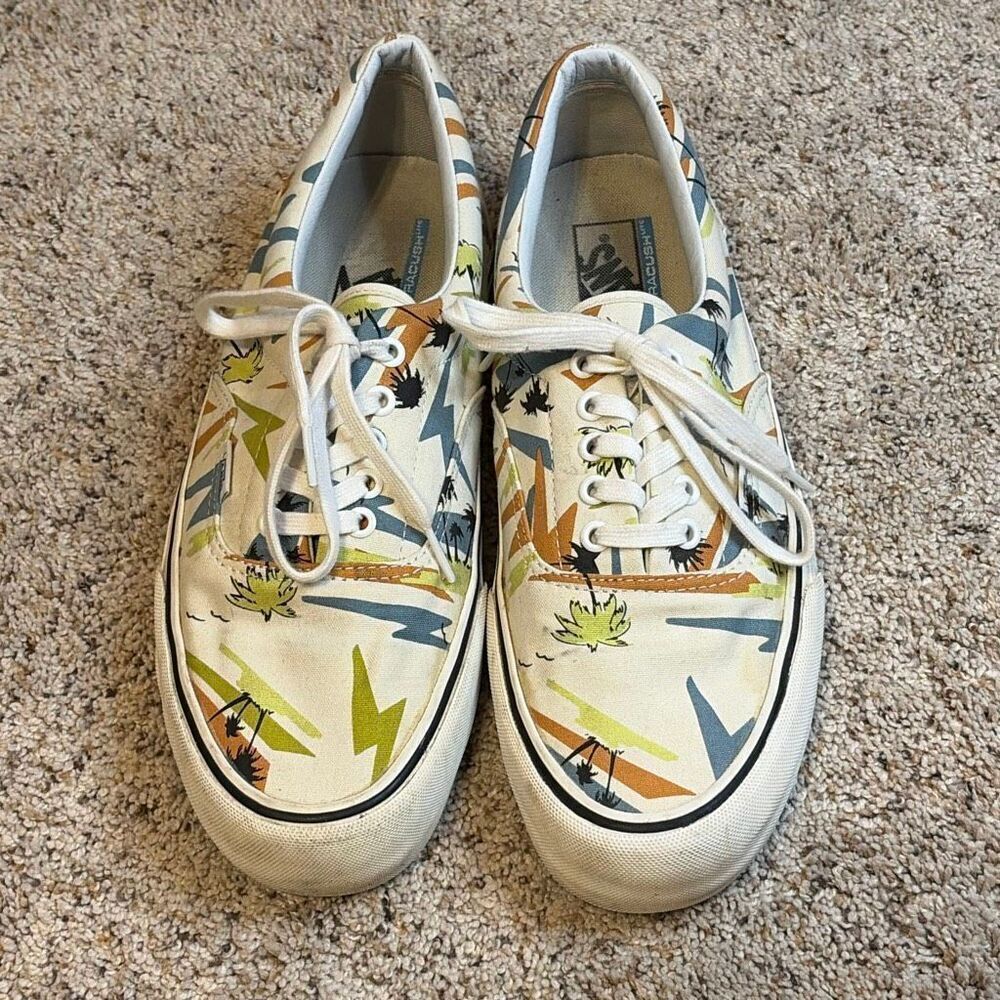 VANS Era SF Island Beach Print Sneakers Men’s Size 11.5 Canvas Lace-Up Surf Skat - Picture 5 of 10
